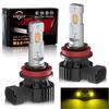 Perrace H11 Yellow LED Fog Light H8 Yellow LED Fog Light H16 Yellow LED Fog Light Vehicle Inspection for Set of 2 Bulbs, Bulbs, Bulbs, 3000K,