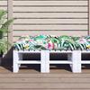 Multi Colored Pallet Cushion 120 X 80 X 12 Cm Fabric