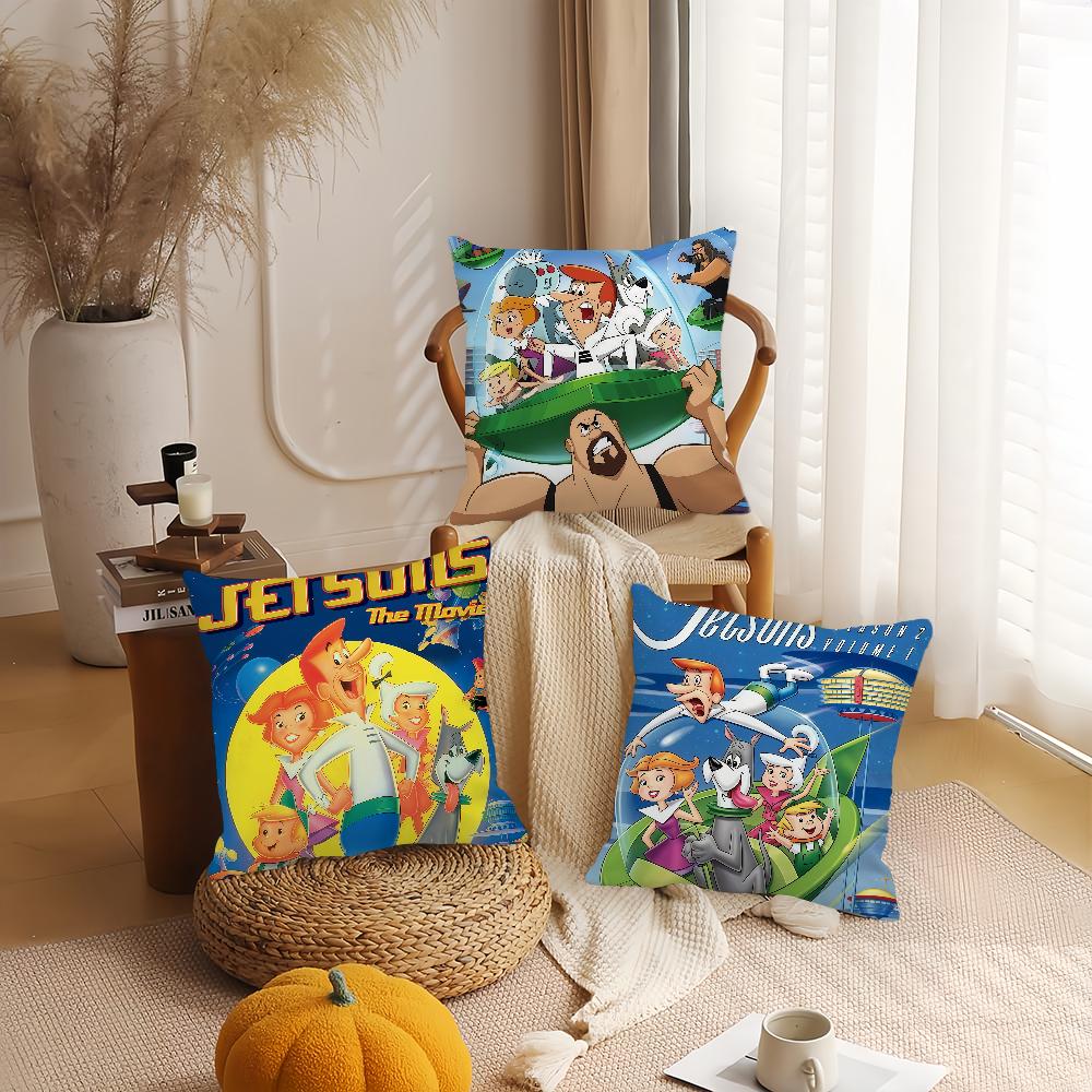 Cartoon The J-Jetsons Pillow Case Office Cushions Suitable For Sofa Car Bedroom Decorative Cushion Cover