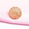 Color Gold Car Flower Coin Ring, Purple Gold Personalized Fashion Rose Gold Plated Live Ring