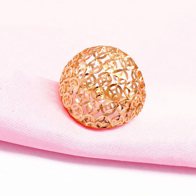 Цвет Золотой Автомобиль Цветок Монетное Кольцо, Фиолетовое Золото Персонализированное Модное Позолоченное Розовым Золотом Живое Кольцо