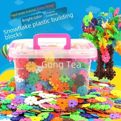 Snowflake Building Blocks Puzzle Toys for Young Children