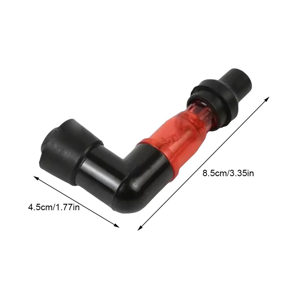 Motorcycle Ignition Spark Plug Cap Universal Flash Spark Plug High Pressure Cap Elbow Shaped Motorcycle Modification Accessories