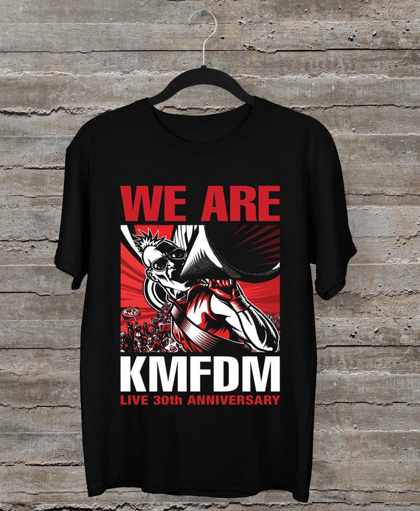 Группа KMFDM Мы KMFDM Подарок для фаната Черная Футболка Все размеры Унисекс Футболка XL