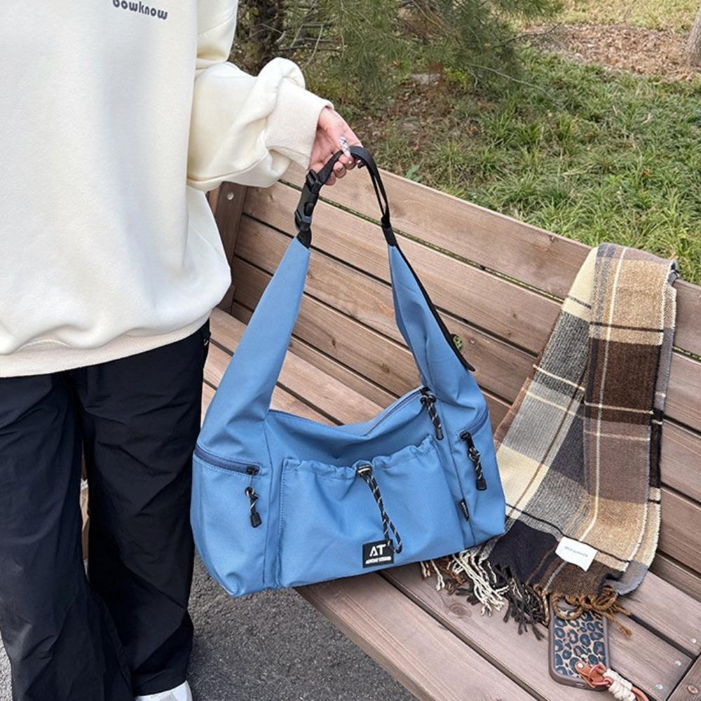 Casual Nylon Shoulder Bag Korean Style Commuting Tote Bag Simple Sports Crossbody Bag  Women