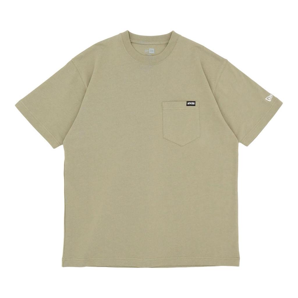 NEW ERA Short Sleeve Pocket Pebble M Cotton Pocket Tee Mini Brand Logo T-shirt S/S