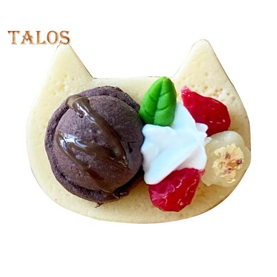 

Миниатюрный тост с мороженым Мини-десерт Модель Глиняная имитация Миниатюрная игрушка-еда для кукол 1/6 или 1/12 Мини-дом Декор Chocolate flavor