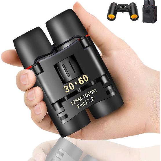 Kompaktes Fernglas für Erwachsene und Kinder, HD Mini Tragbares Outdoor-Fernglas Kinder, Taschenformat Leicht Faltbar für Vogelbeobachtung, Jagd, Konzert,