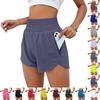 Women's Fashion High Waist Sports Running Yoga Belt Lined Adult Casual Shorts