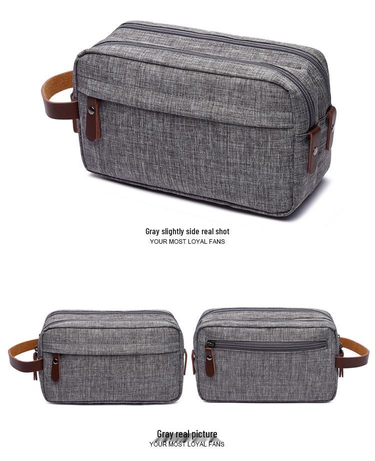 Men's Waterproof Portable Retro Toiletry & Makeup Bag with Large Capacity