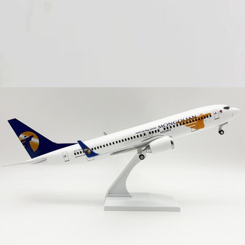 1/130 Replica Airplane 30cm B737 Mongolian Airways Model Plane Toy 737 Airways Resin Model Aircraft Material Aviation Model