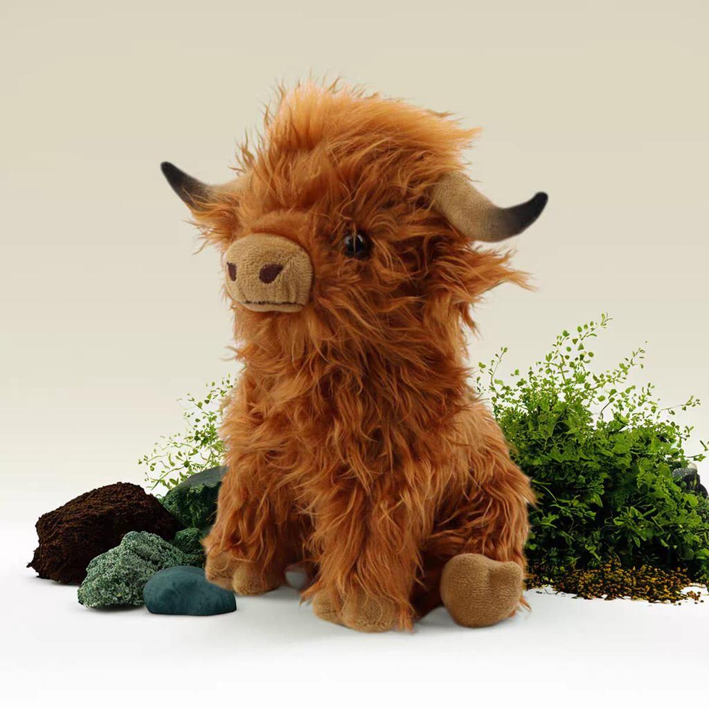 Highland Cow Plush Toy 25cm Gift for Kids
