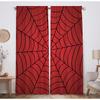 Allenjoy Superhero Spider Web Children Red Window Curtains for Boy Kids Baby Room Bedroom Nursery Toddler Home Office Decor Decorations Durable