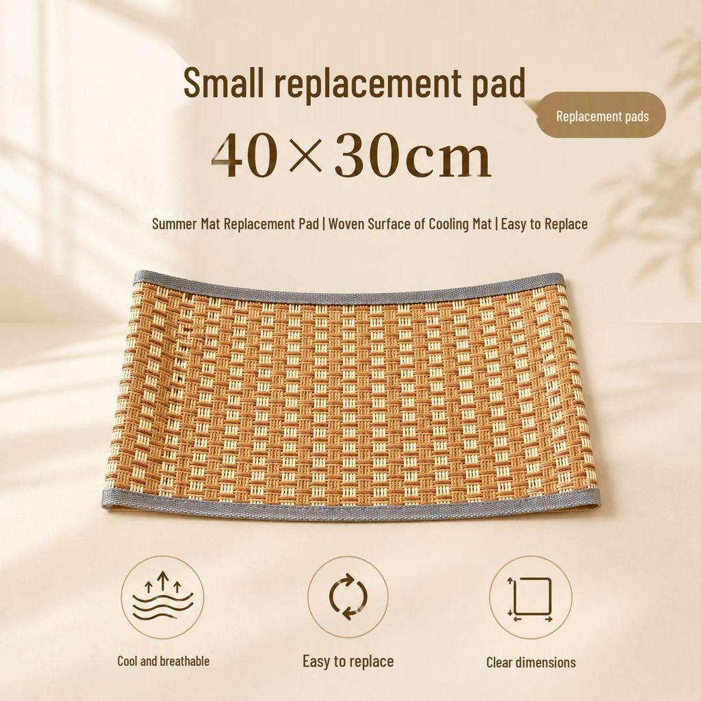 Rattan Woven Cooling Mat for Cats and Dogs - Breathable, Scratch-Resistant Pet Bed and Lounge Chair.