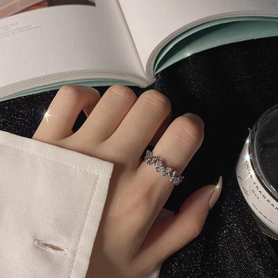 Mode Personalisierter Super Fee Mori Nischen Design Schmetterling Temperament Leichter Luxus Öffnungsring INS Damen Verstellbarer Lässiger Zierlicher Minimalistischer Ring