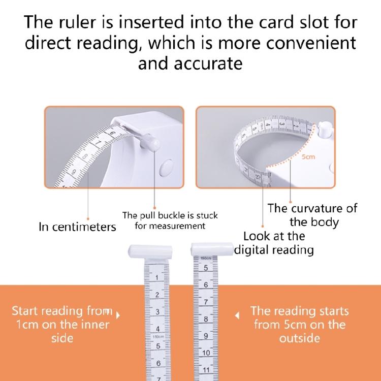 Body Fat Caliper and Measuring Tape for Body Skinfold Calipers and Tape Measure Tool for Accurately Measuring Fitness