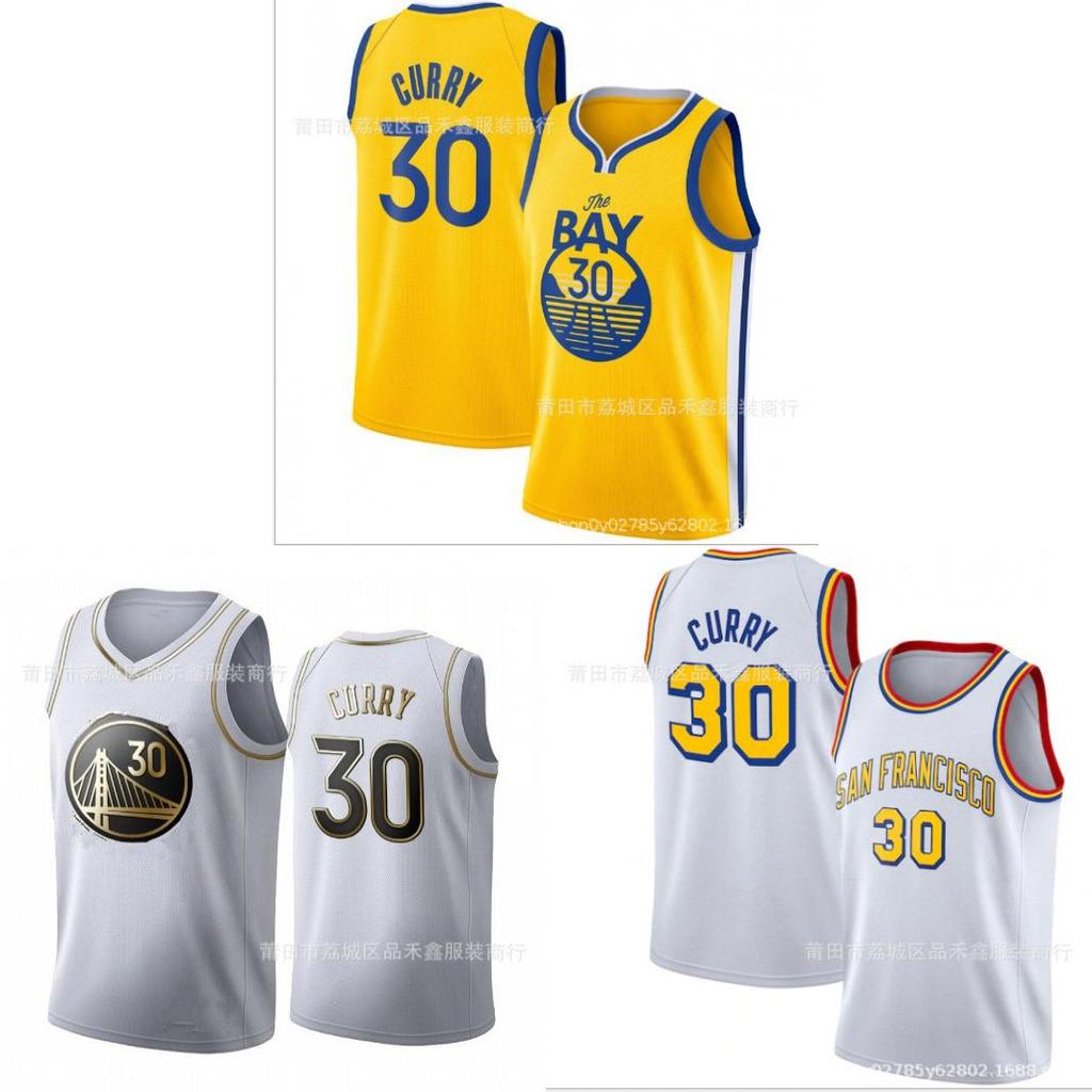 Stephen Curry 30 Basketball Jersey With Embroidered Design For Warriors Fans