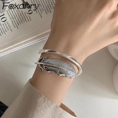Stempel-Armband für Damen, Sommer, neu, trendig, elegant, kreativ, Vintage-Feder, verstellbarer Schmuck, Party-Geschenke