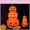 Eye-catching 4ft Halloween Inflatable Pumpkin Yard Decor Featuring Vibrant Led Lighting