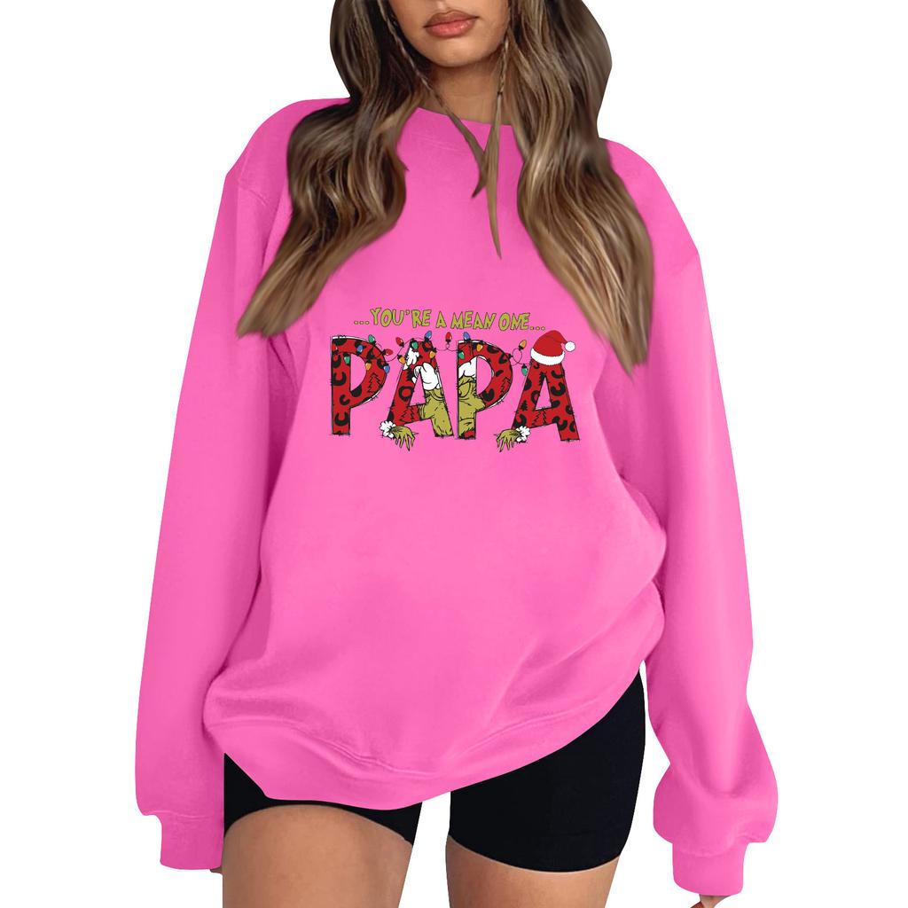 Sweat à capuche de Noël léger à manches longues pour femme