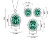 Women's Light Luxury Design Elegant Zircon Oval Necklace Earring Set Fashionable And Versatile Small Design Sense Set