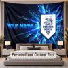 Custom Name Text Tapestry Preston North End Personalized Polyester Wall Tapestry For Bedroom And Room