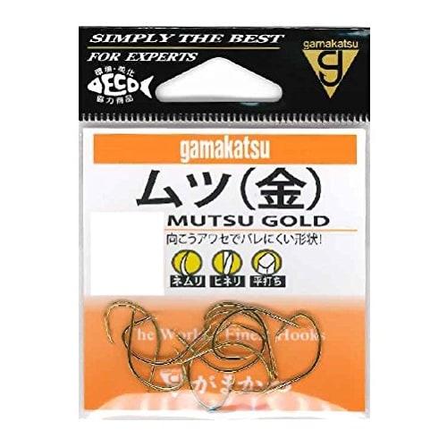

Gamakatsu Mutsu Hook Gold Нет. 16 Рыболовный крючок
