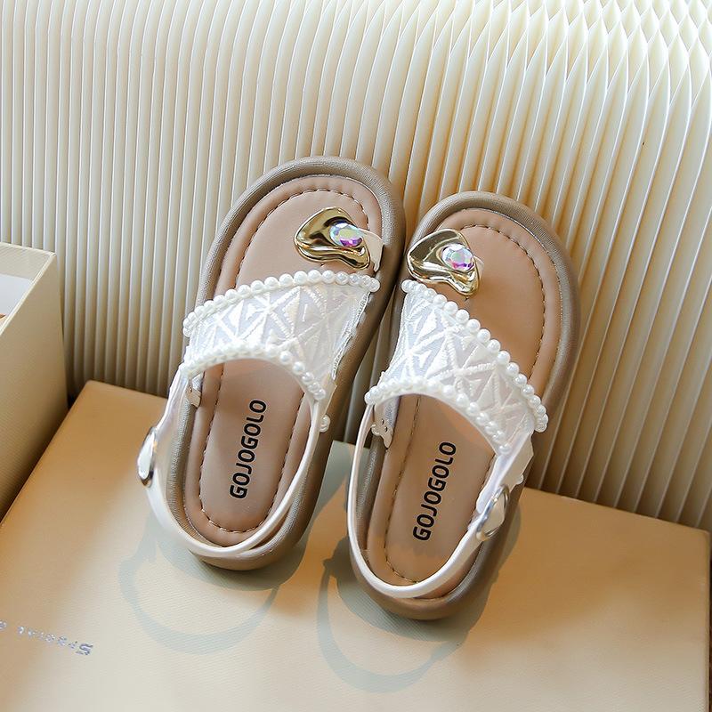 Fashion Girls' Shoes Summer New Kids Shoes Retro Women's Sandals Anti Slip Child Sandals Soft Soled Girls' Sandals