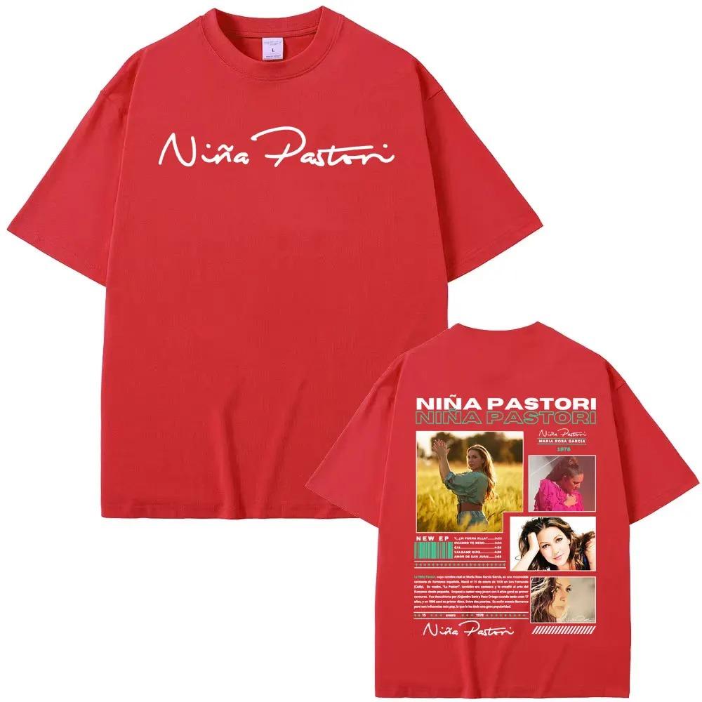 Niña Pastori Singer Album Graphic TShirt  Unisex Casual Crewneck HighQuality Trendy Vintage Tee Top Women And Men Tshirts