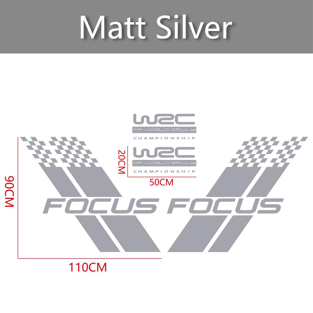 Samochodowe Naklejki na Obie Strony Nadwozia Stylowy Sportowy Styl Wyścigowy Auto Naklejka z Folii Winylowej Pasuje Do Ford Focus 2 3 MK2 MK3 Akcesoria Samochodowe