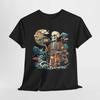 Japanese Skeleton Sun Boho T-Shirt | Dark Anime Aesthetic Shirt