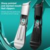 Large Opening Nail Clipper With Slanted Tip High-End Original Anti Splash Single Armor Groove Nail Clipper Thick Toenail Pliers