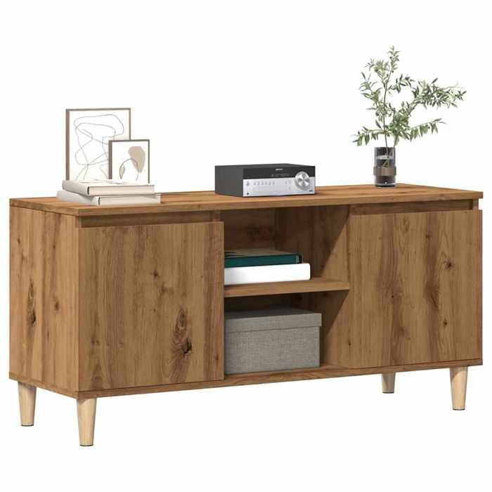 VidaXL TV Cabinet Artisan Oak 102x35x50 Cm Engineered Wood 856429