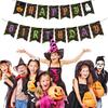 Papier Happy Birthday Banner Cartoon Halloween Geburtstagsdekorationen Geburtstag Babyparty