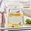 Anmu High Borosilicate Glass Cold Water Pitcher with Faucet