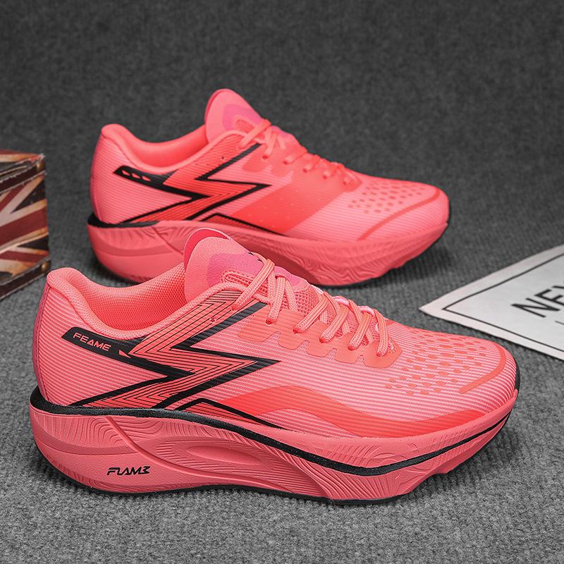 2025 summer new running shoes marathon full palm carbon board racing shoes mesh comfortable sports shoes training shoes