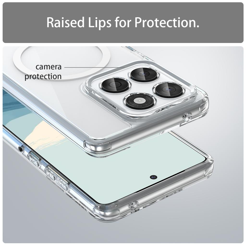 For For Motorola Moto Edge 60 Fusion/Edge 60/Edge 60S Phone Case, Magnetic Shockproof Transparent Cover