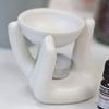 Oil Burner For Wax Melts, White Helping Hand