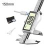 Rechargeable Electronic Digital Display Vernier Caliper (150/200/300mm), Stainless Steel, HD Full-Screen Caliper