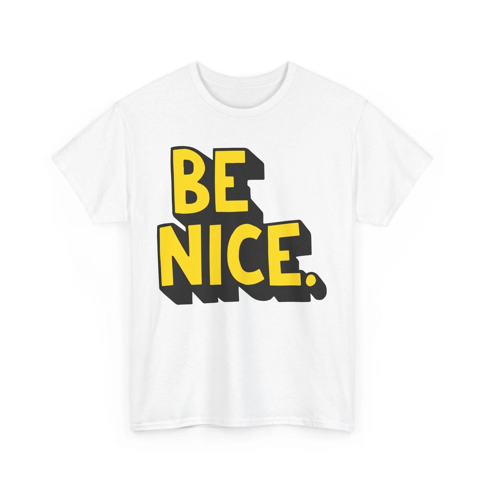

Superhero Comics T-Shirt | Comic Style Lettering Be Nice Shirt M