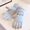Ski Gloves Women's Winter Outdoor Riding Electric Vehicle Touch Screen Waterproof and Non-slip Velvet Warm Thickened Student