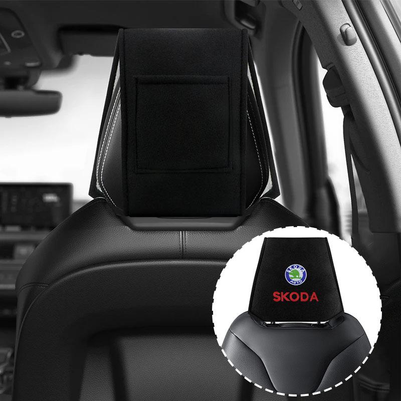 1 dona Avtomobil oʻrindiq orqa bosh suyanchiq yostigʻi chang oʻtkazmaydigan qopqogʻi Skoda Octavia 1 2 3 A4 A5 MK2 Fabia Kamiq Kapoq Kodiaq Rapid SCALA uchun