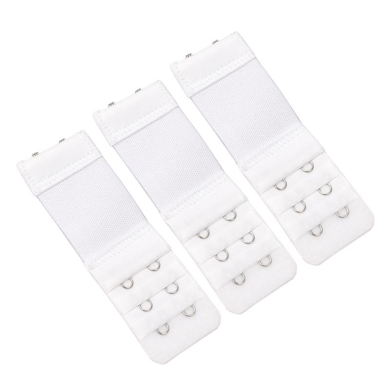 3pcs Bra Extension Strap Extenders for Women Intimates Adjustable Belt Buckle Nylon Elastic Bra Strap Hook Clip DIY Accessoires