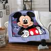 Mickey Mouse Adventure Flannel Blanket Super Soft Warm Cozy Blanket For Sofa Bed Office Travel Allseason Home Decor Gift