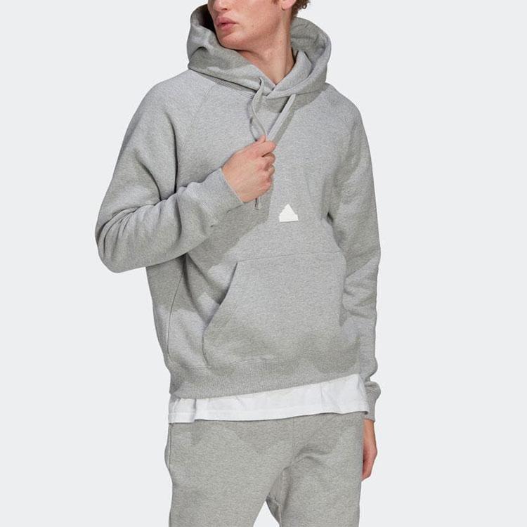 Adidas Sweatshirts Men's Gray Hooded Moderate Regular HN1950
