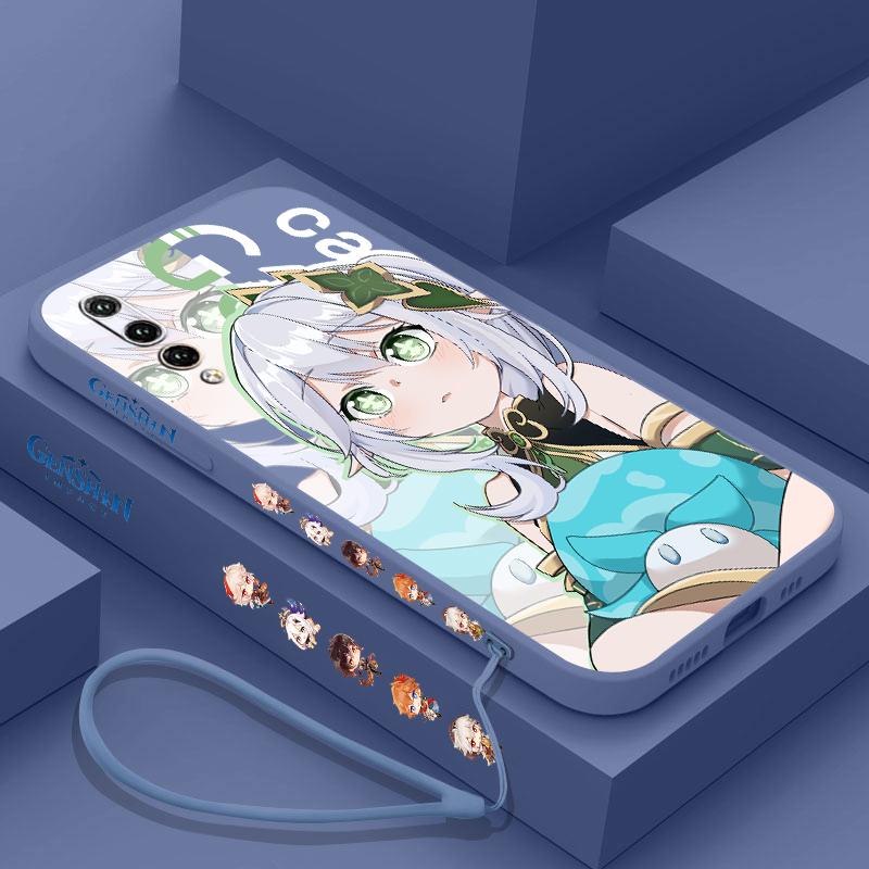 Genshin Impact Nahida HUTAO Für Huawei Y9S Y9A Y9 Y6 Nova Y70 9 8 P50 P40 P30 P20 Pro Lite E 5G Flüssigkeit Links Seil Telefon Fall