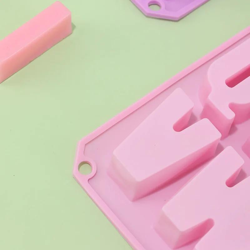 Alphabet Silicone Mold Kitchen DIY Cake Baking Decoration Tool Letter Fudge Biscuit Chocolate Mold Clay Plaster Mold Baking Tool