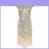 Great Gatsby Vintage Sequin Gown Elegant Cocktail Dress For Women**
