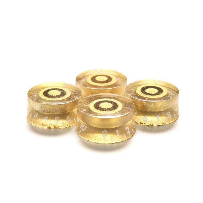 4Pcs Gold Speed Volume Tone Control Knobs For Gibson Les Paul Electric Guitar