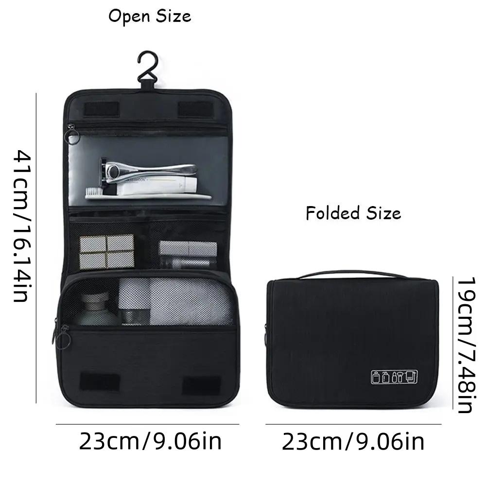 1PC Portable Large Capacity Travel Business Storage Bag for Women and Men Dry and Wet Separation Toiletries Hanging Storage Bag